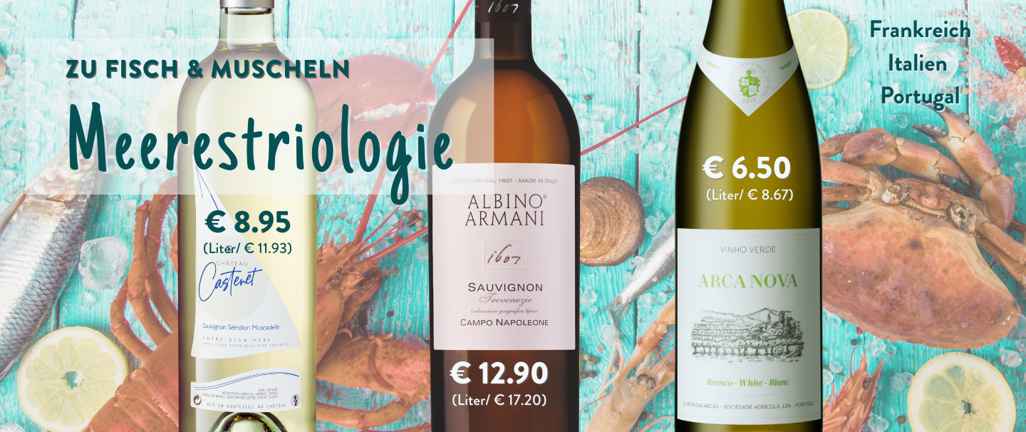 Meerestriologie im Glas bei Wein-Musketier
