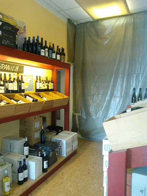 Umbau und Erweiterung unseres Wein-Musketier Ladens in Salach