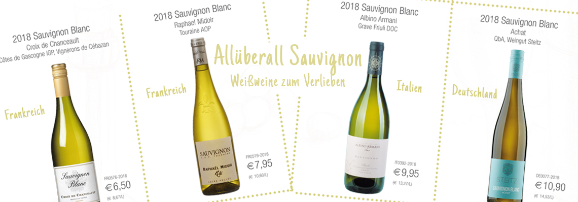 Weinproben von Sauvignon Blanc Weinen im Wein-Musketier Salach