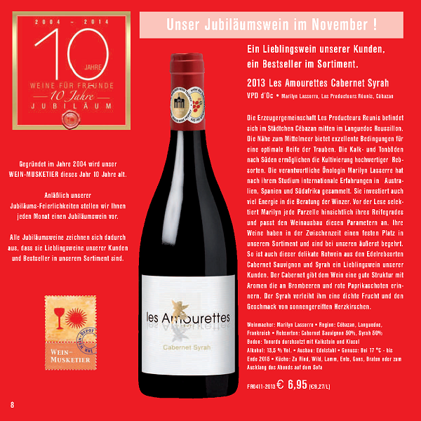 les Amourettes Cabernet Syrah