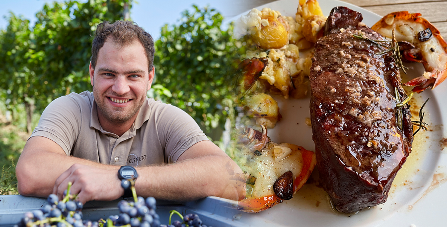 Kochen mit Winzern im Wein-Musketier Salach mit David Klenert