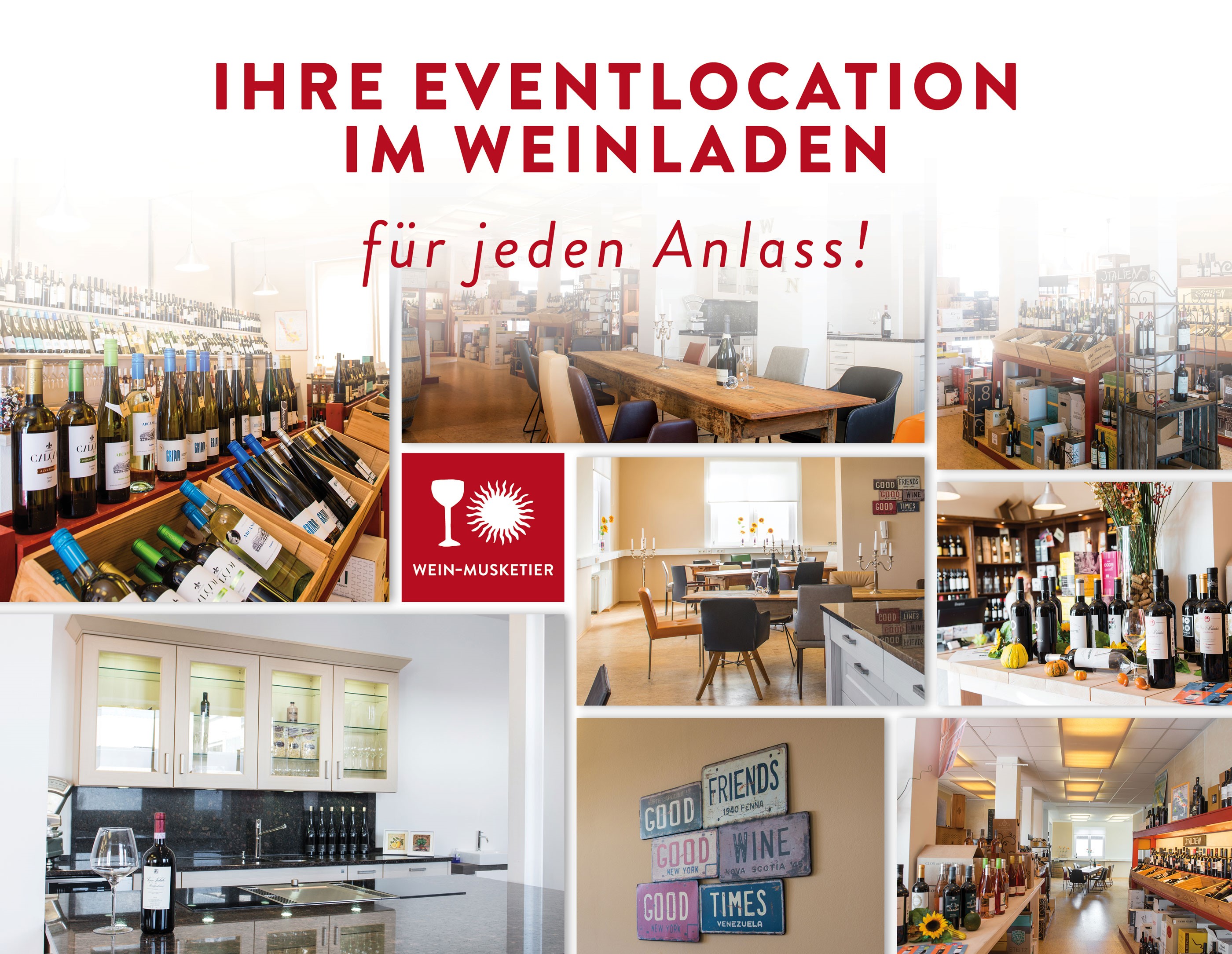 DIE Eventlocation bei Wein-Musketier Salach